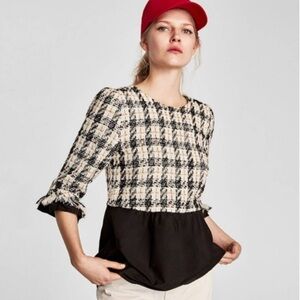COPY - Zara Tweed Top
